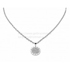 Collier BVLGARI BVLGARI en or blanc avec pavé de diamants Collier BVLGARI BVLGARI en or blanc avec pavé de diamants