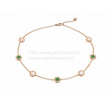 Collier BVLGARI BVLGARI en or rose avec jade jadéite et nacre