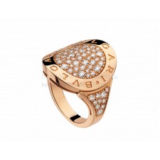 Bague BVLGARI BVLGARI en or rose avec pavé de diamants AN854862