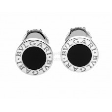 Boucles d'oreilles BVLGARI BVLGARI en or blanc avec onyx noir