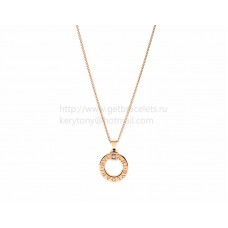 Collier BVLGARI BVLGARI Or rose avec diamant et chaîne