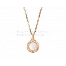 Collier BVLGARI BVLGARI Chaîne en or rose avec nacre Collier BVLGARI BVLGARI Chaîne en or rose avec nacre