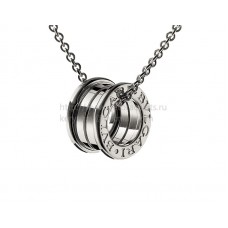 Pendentif Bvlgari B.zero1 en or blanc avec chaîne Pendentif Bvlgari B.zero1 en or blanc avec chaîne