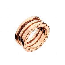 Bague Bvlgari B.zero1 en or rose à 3 bandes Bague Bvlgari B.zero1 en or rose à 3 bandes