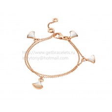 Bracelet Bvlgari DIVAS Dream en or rose serti de nacre