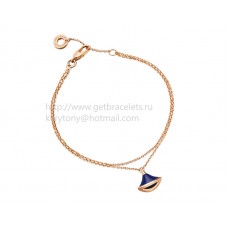 Bracelet Bvlgari DIVAS Dream en or rose avec lapis-lazuli