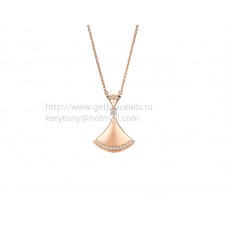 Collier Bvlgari Divas Dream Rose avec pavé de diamants