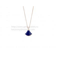 Collier Bvlgari Divas Dream en or rose avec lapis-lazuli et diamant
