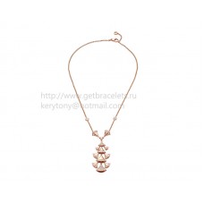Collier Bvlgari Divas Dream en or rose avec pavé de diamants