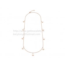 Collier sautoir Bvlgari Divas Dream en or rose avec nacre et pavé de diamants