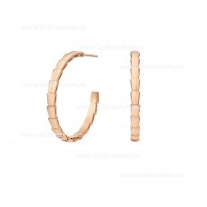 Boucles d'oreilles Bvlgari Serpenti Viper en or rose 18 carats de taille moyenne