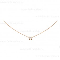 Collier C DE Cartier Or Rose avec Diamants