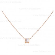 Collier C DE Cartier Or Rose avec Perle