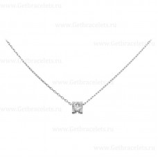 Collier C DE Cartier Or Blanc avec Diamants