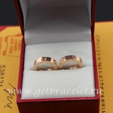 Boucles d'oreilles Cartier Love Or Rose