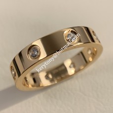 Bague Cartier Love Bague en or rose 18 carats avec 8 diamants