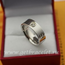 Bague Love Cartier en or blanc avec 3 diamants