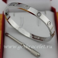  Cartier Bracelet Amour Homme et Femme Or Blanc 4 Diamants