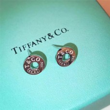 Tiffany 1837 Circle Diamond Ear-stud Sterling Silver Valentine Pour la liste de prix USA