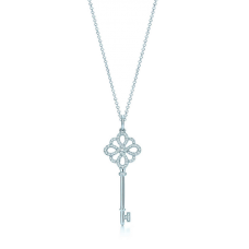 Tiffany Keys Noeud Clé Pendentif Chaîne Collier Diamants Fête