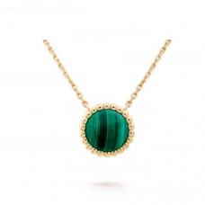 Van Cleef Arpels Pendentif Perlée Couleurs Or jaune Malachite