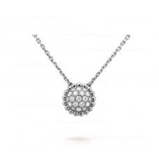 Van Cleef Arpels Perlée Diamants Pendentif Or Blanc