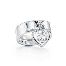 Retour à Tiffany Love Lock Bague en argent sterling