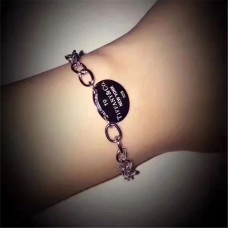 Retour à Tiffany Bracelet à chaîne épaisse ovale en argent sterling pour femme Cadeau