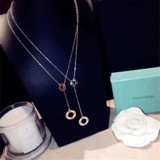 Collier à pendentif cercle Tiffany Atlas Lariat pour femme