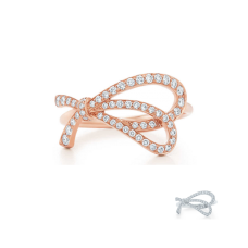 Tiffany Bow Ring Rose Or Argent Nouveaux Diamants Femmes Bijoux Tiffany Bow Ring Rose Or Argent Nouveaux Diamants Femmes Bijoux
