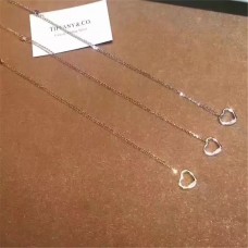 Tiffany Elsa Peretti pendentif coeur ouvert clouté cristaux collier femmes bijoux