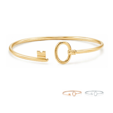 Tiffany Keys Wire Bracelet Argent Sterling Bijoux de créateurs modernes