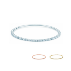 Bracelet à charnière Tiffany Metro en argent sterling et diamants Boutique de bijoux