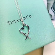 Tiffany Paloma Picasso Pendentif Coeur Avec Lettre D'amour Chaîne Collier Bijoux