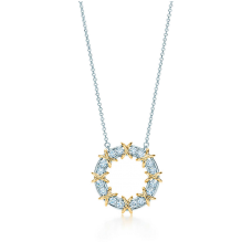 Tiffany Schlumberger Collier chaîne à pendentif seize cercles de pierres Femme Prix Canada