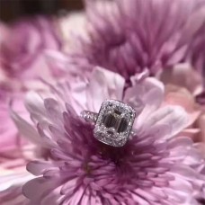 Bague étroite en cristal carré Tiffany populaire Bague étroite en cristal carré Tiffany populaire