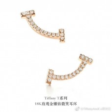 Tiffany T Smile Boucles D'oreilles Cristaux Argent Rose/Or Jaune Célébrités UK Soldes Tiffany T Smile Boucles D'oreilles Cristaux Argent Rose/Or Jaune Célébrités UK Soldes