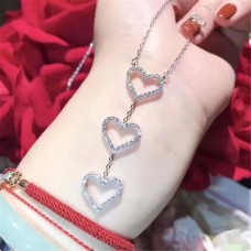 Tiffany Trois Coeurs Entrelacés Pendentif Collier Femmes Bijoux Lady UK