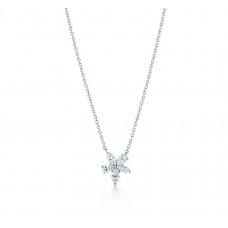 Tiffany Victoria Mixte Cluster Pendentif Collier Bijoux