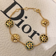 Dior Rose Des Vents Pendentifs Ore Multicolore Lucy Star Faux Bracelet En Or Jaune 18 Carats Pour