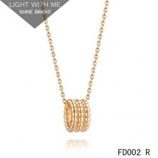 Van Cleef Arpels Pendentif Perlée Or Rose 3 Rangs