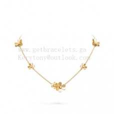 Van Cleef Arpels Collier Frivole 9 Fleurs avec Diamants Or Jaune/Or Blanc/Or Rose Van Cleef Arpels Collier Frivole 9 Fleurs avec Diamants Or Jaune/Or Blanc/Or Rose