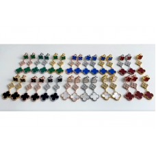 Van Cleef Arpels Boucles D'oreilles Magic Alhambra 3 Motifs Avec Diamants