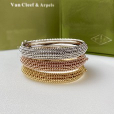 Van Cleef Arpels Perlee Bracelet Perles d'Or 5 Rangs Or Jaune/Or Rose/Or Blanc