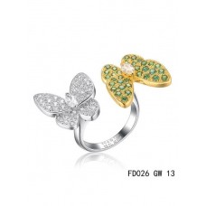 Van Cleef Arpels Bague Deux Papillons Entre Les Doigts Or Jaune Grenats Tsavorites Van Cleef Arpels Bague Deux Papillons Entre Les Doigts Or Jaune Grenats Tsavorites