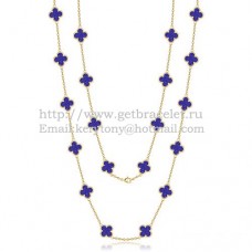 Van Cleef Arpels Collier Alhambra Or Jaune 20 Motifs Avec Pierre Lapis Nacre Van Cleef Arpels Collier Alhambra Or Jaune 20 Motifs Avec Pierre Lapis Nacre