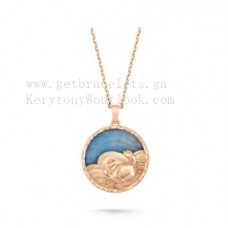 Van Cleef Arpels Collier Sautoir Zodiaque Cancri Or Rose Quartz