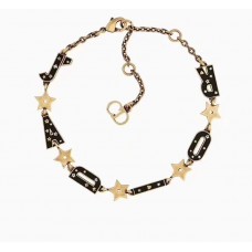 Christian Dior Jadior Black Logo Motif-Jaune Brass Star Bracelet Prix Christian Dior Jadior Black Logo Motif-Jaune Brass Star Bracelet Prix