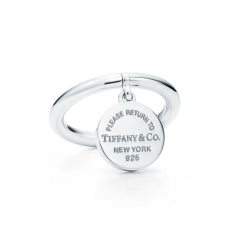 Retour à Tiffany Pendentif Étiquette Ronde Bijoux En Argent Sterling Retour à Tiffany Pendentif Étiquette Ronde Bijoux En Argent Sterling